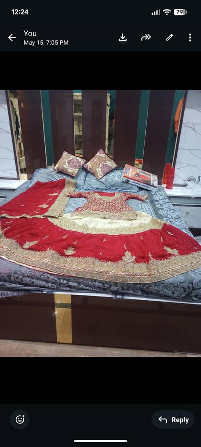Red wedding dress