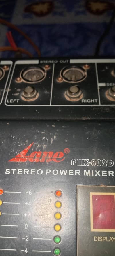 Mixer with speaker