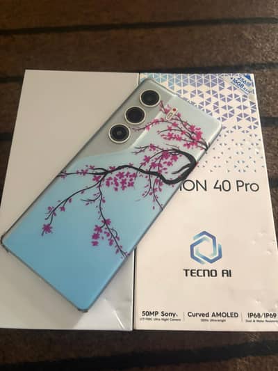 Tecno CAMON 40 Pro all ok 8+8/256 with box and original charger I