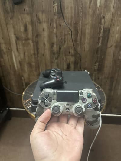 PS4 slim 500GB with 2 controllers