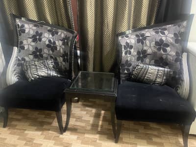 Sofa chairs with table