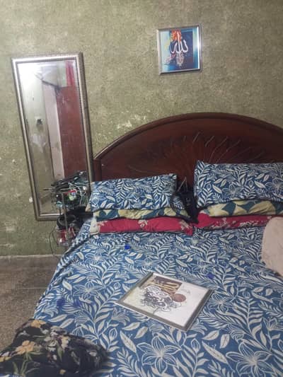 double bed, water dispenser, computer table, 14 inch tv