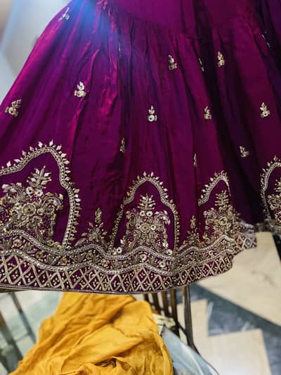 Bridal magenta gharara