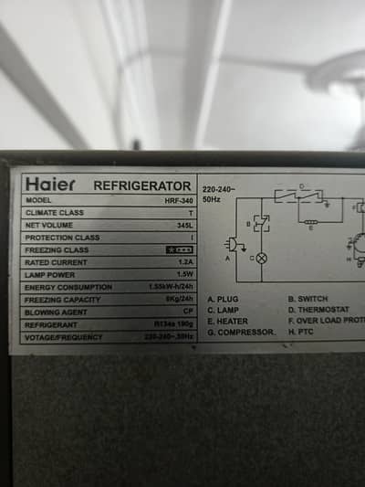 Haier HRF-340 , 100% cooling