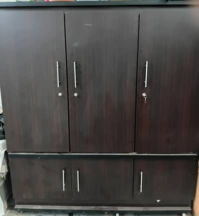Triple Door wooden wardrobe 03284074649 WhatsApp