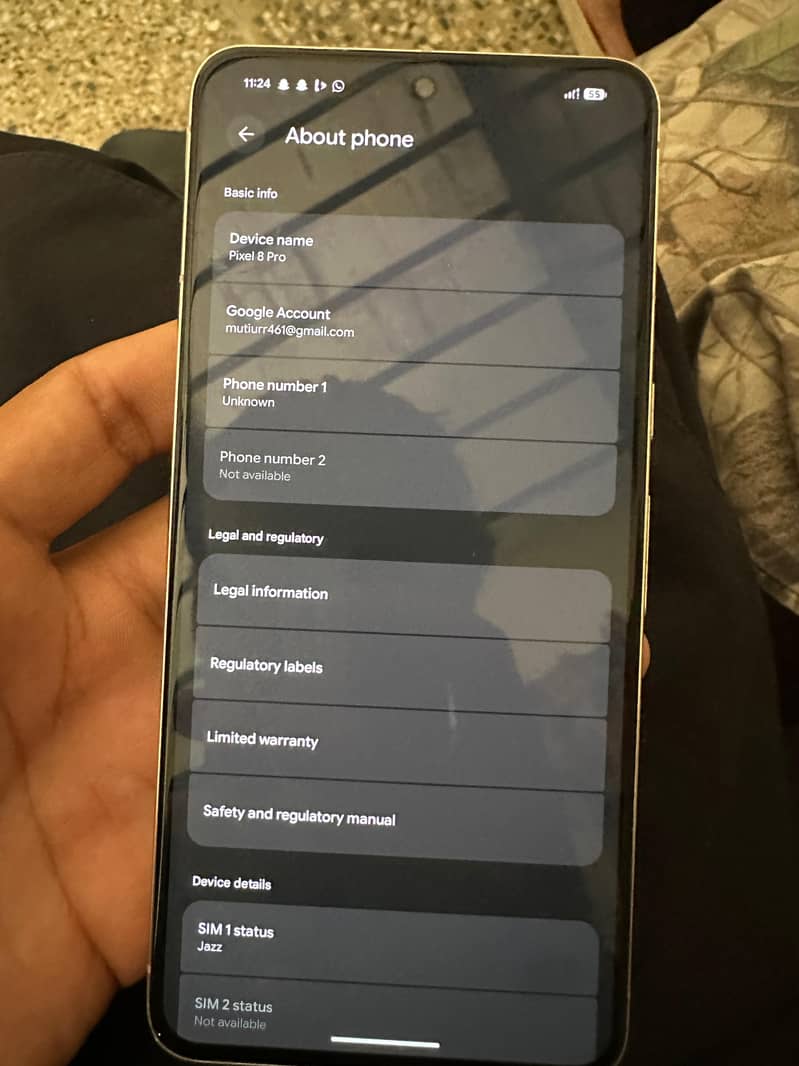 Google pixel 8 pro 7