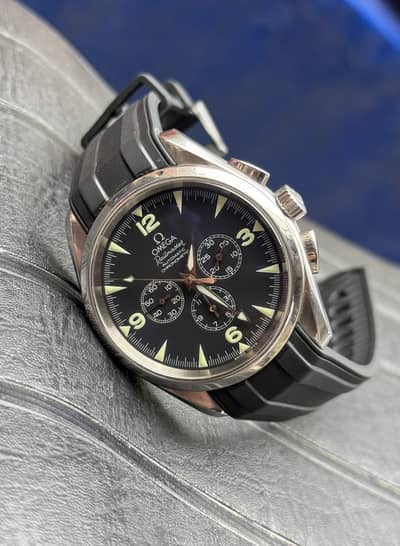 Omega Seamaster Railmaster 42mm SS Black dial Automatic Watch.