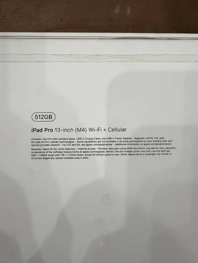 Brand New iPad Pro 13" M4 | 512GB | Wi-Fi + 5G Cellular | Space Black