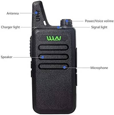 WLV Mini Walkie Talkie–Compact Long Range Two-Way Radio walkie talkie