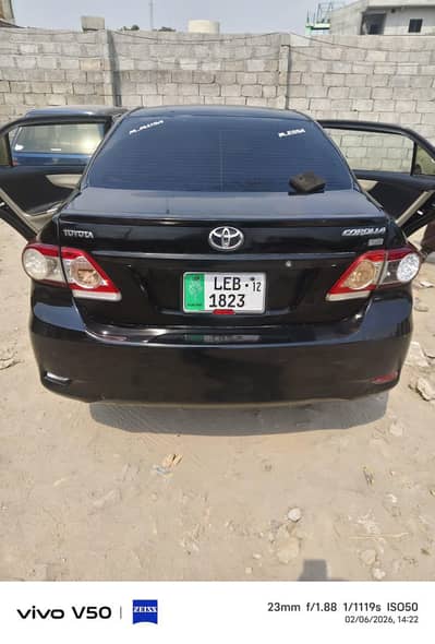 Toyota Corolla XLI 2012