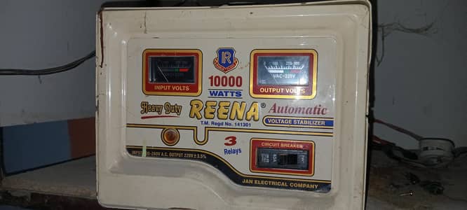 REENA 10000 WATS STABLIZER HEAVY DUTY