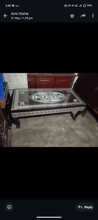 sofa set with table