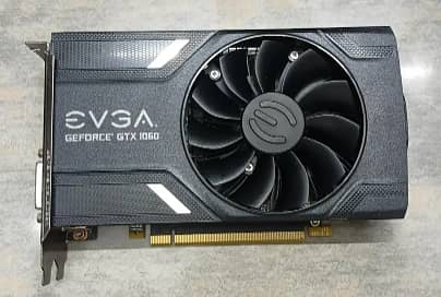 GTX 1060 6gb evga single fan graphics card gaming gpu nvidia