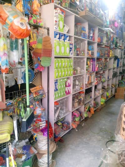 shop display rack and counter