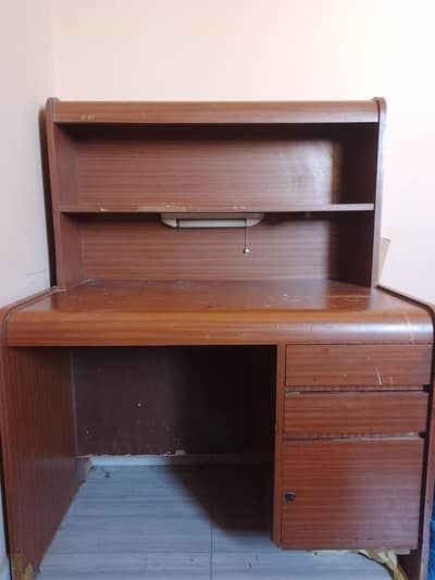 Study/Computer Table with Bookshelf, drawers and storage cabinets