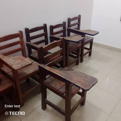 35 school chairs for sale.