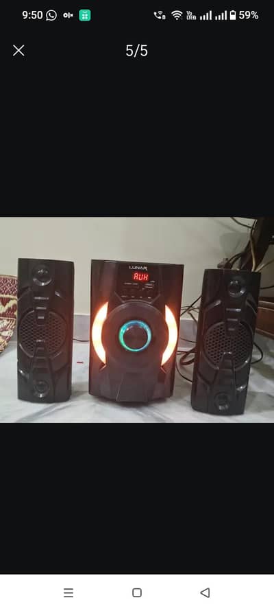 Lunar Speakers Woofer 10/10 condition 2 months use