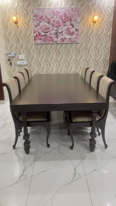 8 seats Dining Table Solid Shesham Wood Classic