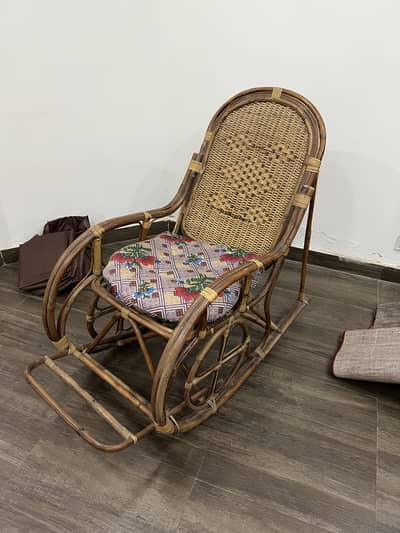 Premium Rocking Chair Made from Cane Wood