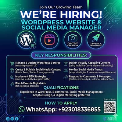 Wordpress website and social media handler