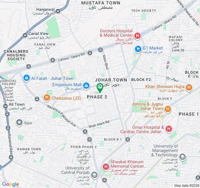 Back of Main Residential Plot 1 Kanal For sale In Johar Town Phase 2 - Block L