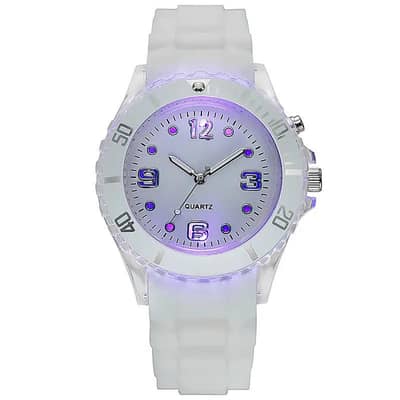 luminous black  silicone sport watch for man cash on delivery belkol