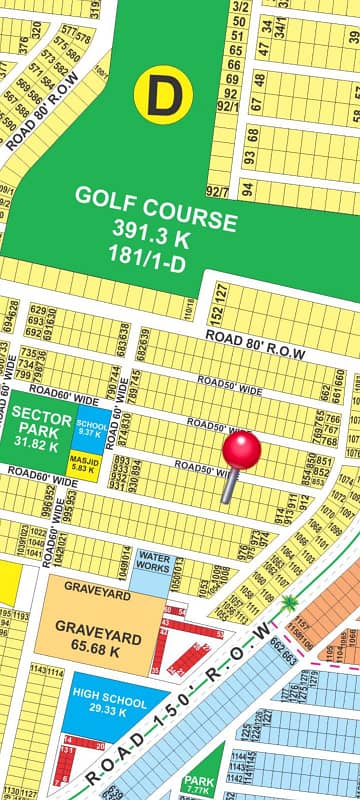 1 kanal Plot For Sale At DHA Phase 9 Prism Super Hot Plot
