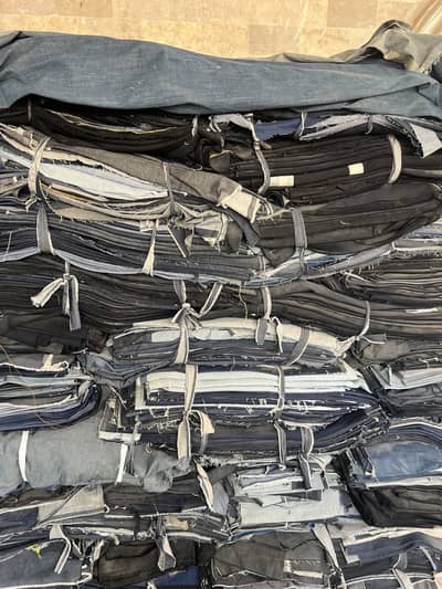 denim cut pieces for sale 1.5 ton maal