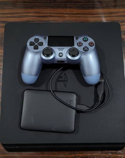 PS4 slim 500gb + 1 tb harddisk