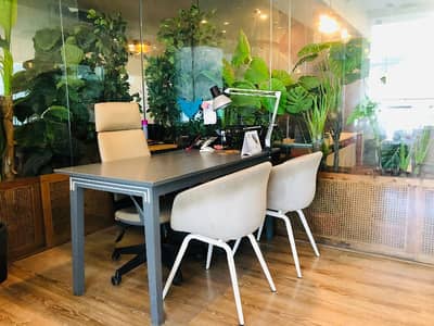 VIP LAVISH FURNISHED OFFICE FOR RENT PHASE 8 WITH LIFT 50 PERSON WORK STATION 15