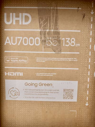 Samsung AU 7000 4K UHD 55 inch (Full box)