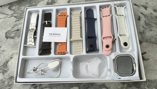 ultrasmartwatchgiftset 6extrastraps magneticchargerand premiumbox