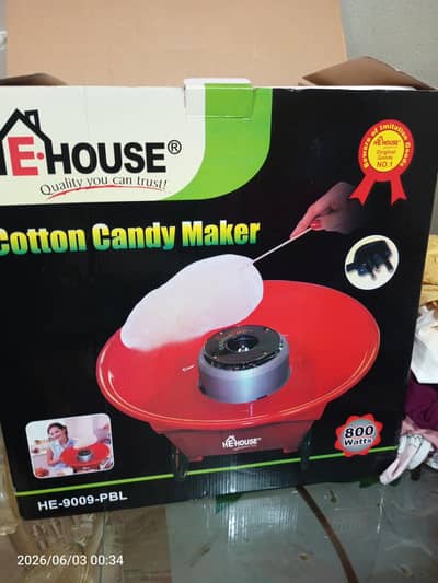 cotton candy machine just one time used h