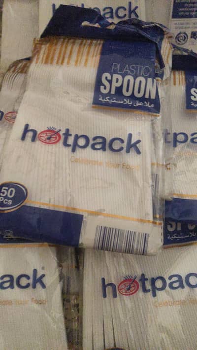 Disposable spoons  (free delivery) 50 PCs in each packet