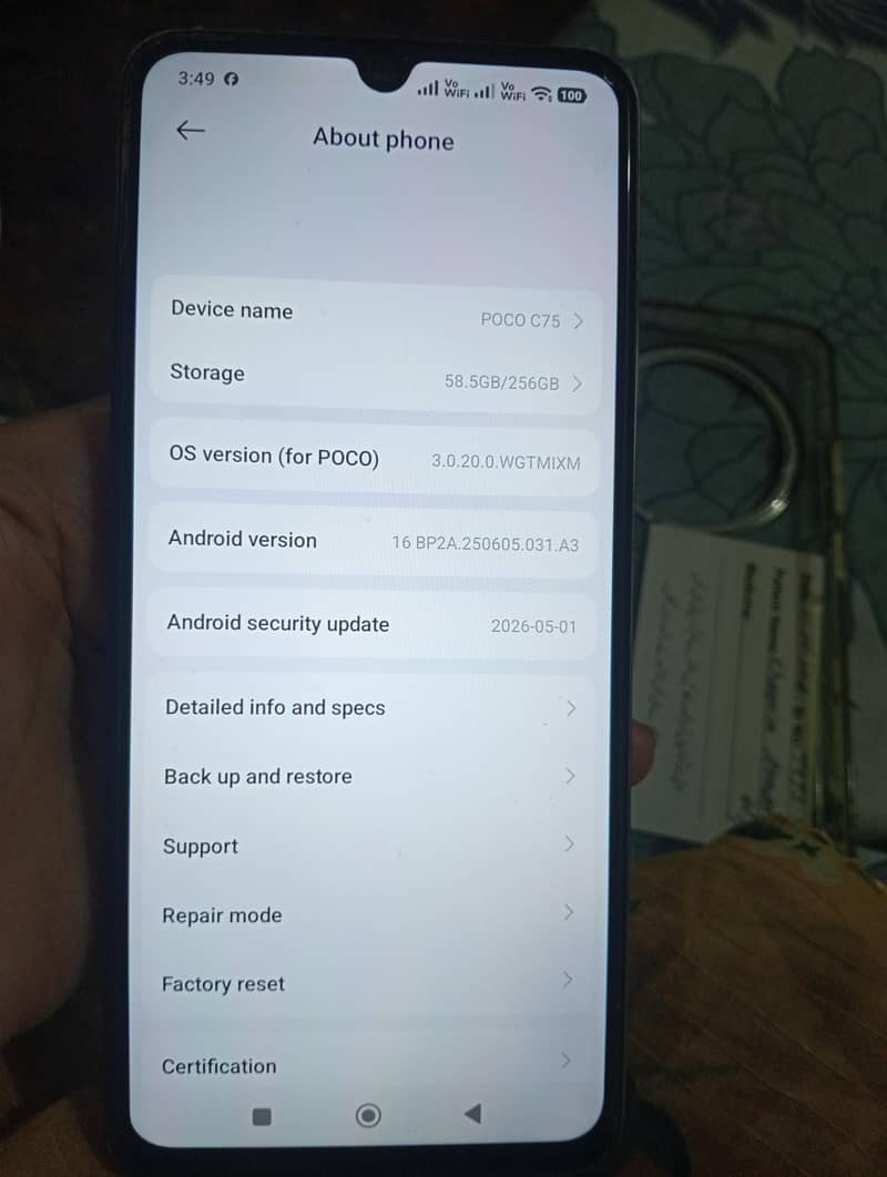 poco C75 3