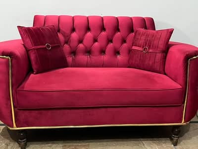 Sofa Set with cushions and covers