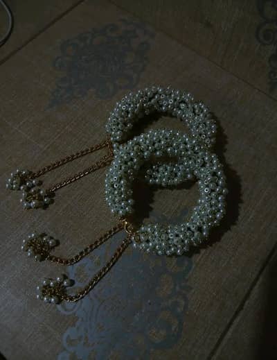 Elegant Pearl Bracelet Set – Stylish Adjustable Hand Jewelry for Girls