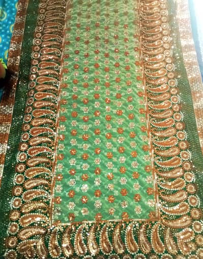 Green saree available for urgent sale