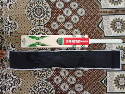 gray nicolls leather ball cricket bat (hard ball) with bat cover