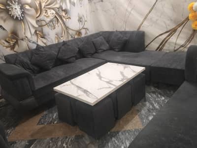 sofa set with center table