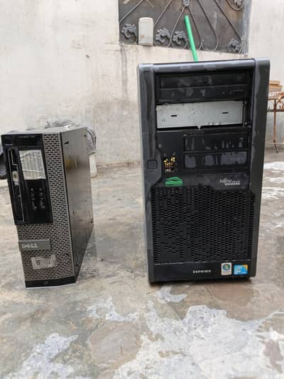 New case of computers Dell and Fujitsu tower body 2 cases are ava