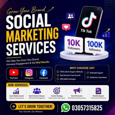 YouTube/ Facebook services/TikTok /followers/ likes views/ Instagram