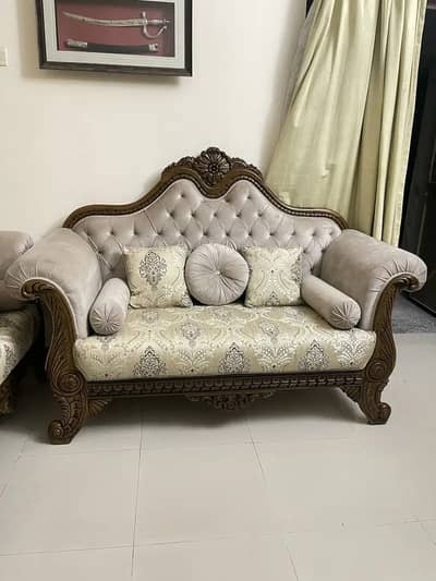 Sofa Set - Luxury Chinioti Sofa - Royal 7 Seater Sofa With 3 Table
