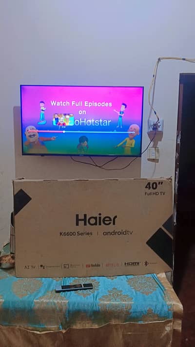 برائے فروخت: Haier 40" K6600 Series Android Smart LED TV  - سائز: 40 i