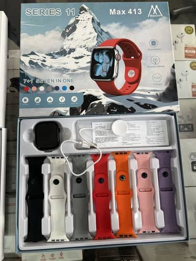 WS-80 Smart watch7-in-1 gift pack | wireless charger | brand newRS2500