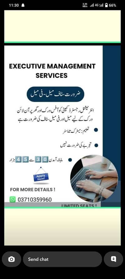 male and female staff required