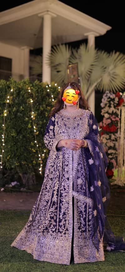 Blue maxi with potli |Wedding formal | maxi | mehndi dress
