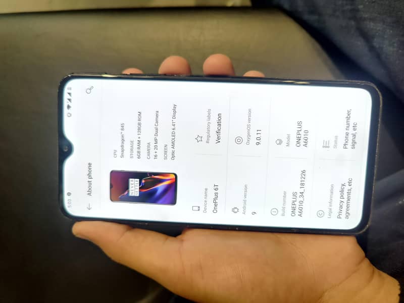 One Plus 6T 4