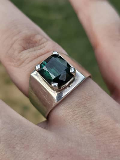Green Tourmaline Ring 