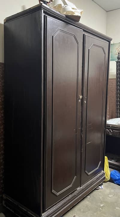 Wooden large size wardrobe for sale
